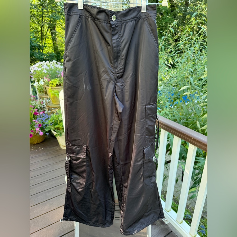 Ardene Black Cargo Jogger Pants